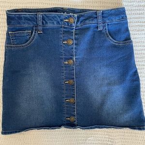 Girls Denim Mini Skirt